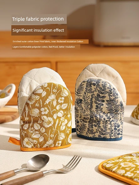 Üç Parça Mutfak Seti - Mavi - Resim 2