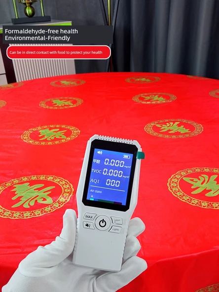 Doğum Günü Ziyafeti Tek Kullanımlık Masa Örtüsü - Kırmızı Yuvarlak Masa - [Kalite Yükseltme Kalın] 2.2m Kırmızı Kafes 10'lu - Resim 6