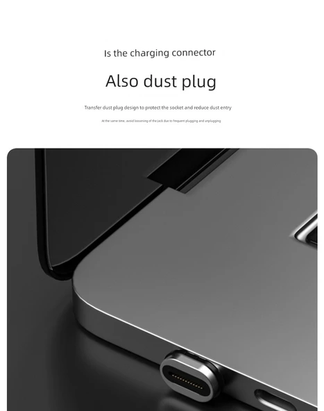 USB OTG Manyetik Adaptör - TYPE-C Erkek - Dişi [U Şekilli Dirsek Set] USB4 40Gbps/8K 60Hz/PD140W - 10