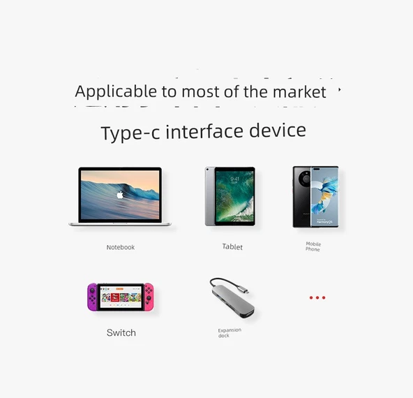 USB OTG Manyetik Adaptör - TYPE-C Erkek - Dişi [Dikey Dirsek Set] USB4 40Gbps/8K 60Hz/PD140W - 9