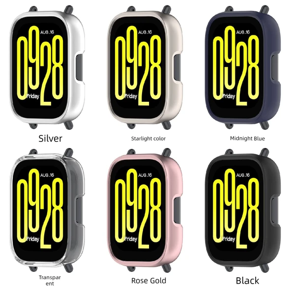 Redmi Watch 5 Active Koruyucu Kılıf - Şeffaf - Kesik Tasarım - 3