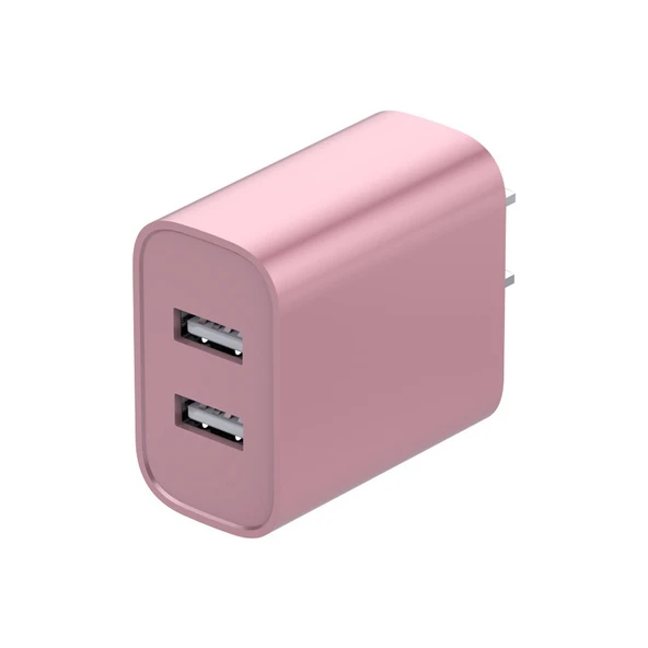66W GaN Hızlı Şarj Aleti - Rose Gold USB 2.1A Şarj Aleti
