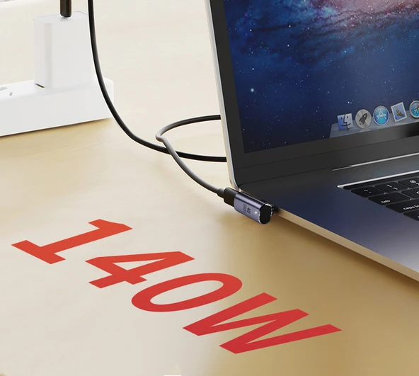 USB OTG Manyetik Adaptör - [Işıklı Düz Başlıklı Ayrı TYPE-C Manyetik Taban Yuva] Manyetik Erkek Başlık Gerektirir - 8