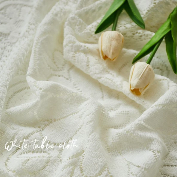 Erik Çiçeği Dantel Masa Örtüsü - 60x60cm - Resim 6