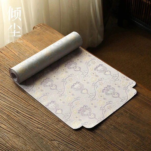 Fu Lu Yunjin Çay Matı - Mavi Mor Kabak 21x47 Master Koltuk