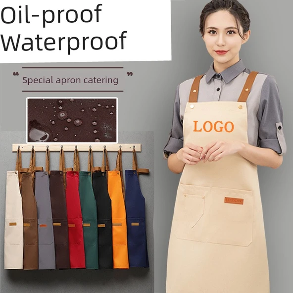 Su Geçirmez PVC Mutfak Önlüğü - Bordo - Kalın Parka H Model - 2