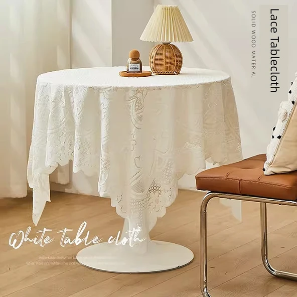 Erik Çiçeği Dantel Masa Örtüsü - 60x60cm - Resim 3