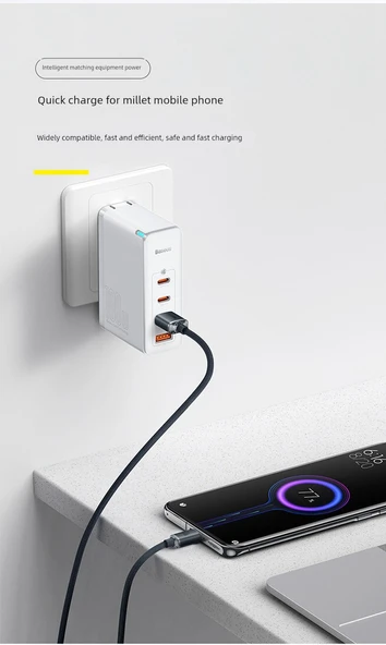 100W USB-C - USB-C Şarj Kablosu - Mor 1.2m (Bir Alana Bir Bedava) - 10