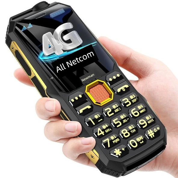 Newman N99 Tuşlu Telefon - Siyah Altın - 256MB - 4G - Paket 3
