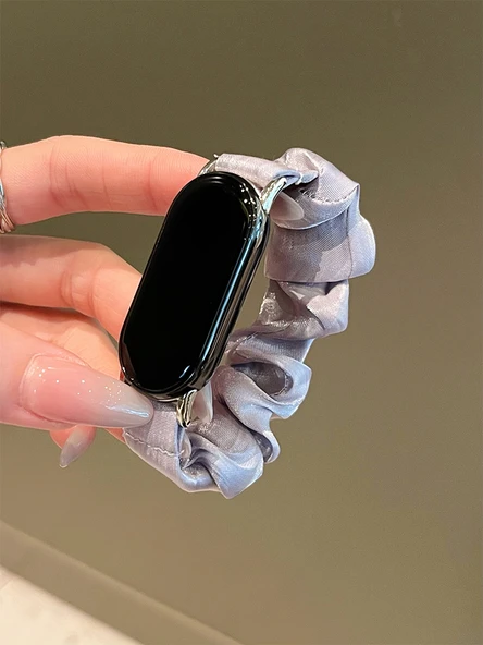 Xiaomi Bileklik 6/5 NFC Uyumlu Lavanta Grisi-1 İpek Kordon