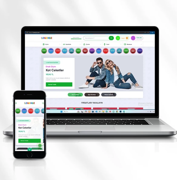 Web Tasarım, Danışmanlık ve Kreatif Hizmetler Için Profesyonel Tek Dilli Web  Kod 7.sitenizin.com
