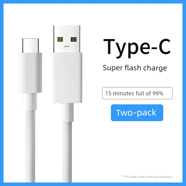 120W Type-C Hızlı Şarj Kablosu - 1.5m İki Adet (Model 1)