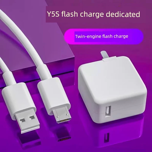 Vivo Y5s Hızlı Şarj Başlığı ve Kablosu - 1.5 Metre - 2