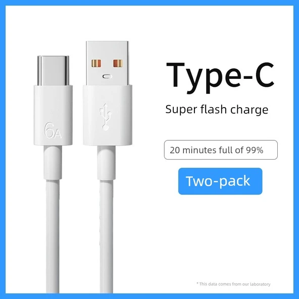 120W Type-C Hızlı Şarj Kablosu - 1m İki Adet (Model 1)