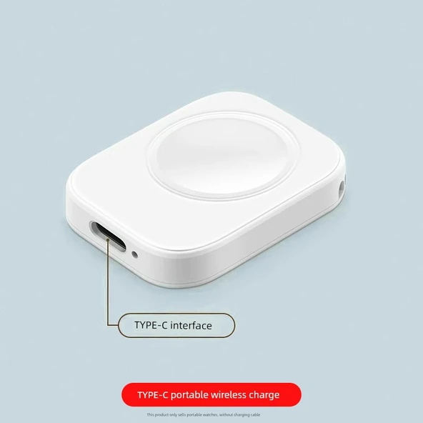 Apple Watch Kablosuz Şarj Aleti - Fildişi Beyazı - Type-C