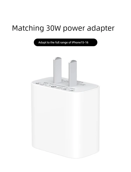 iPhone 8-14 için 20W Güç Adaptörü + 1.0m PD Hızlı Şarj Kablosu - 10