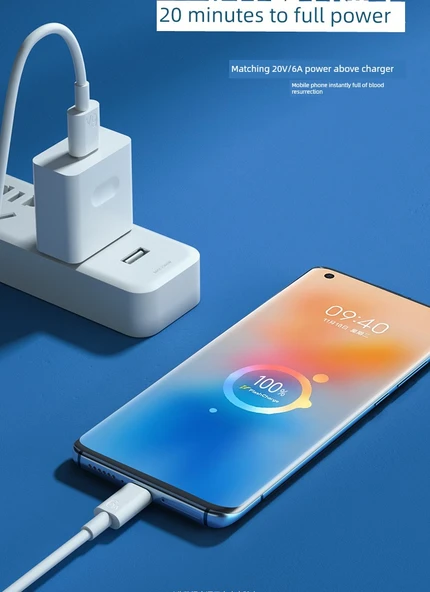 120W Type-C Hızlı Şarj Kablosu - 1m İki Adet (Model 1) - 2