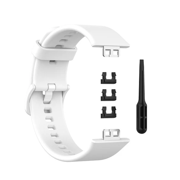 Huawei Fit/Elegant Akıllı Saat Silikon Kordon - Fildişi