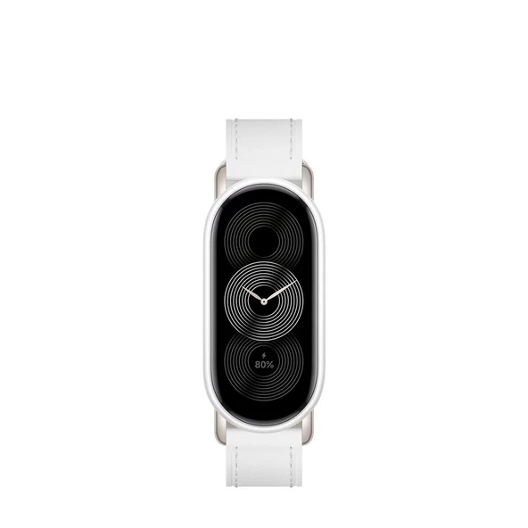 Xiaomi Mi Band 8/NFC Uyumlu Deri Kayış - Kayısı Rengi - 3