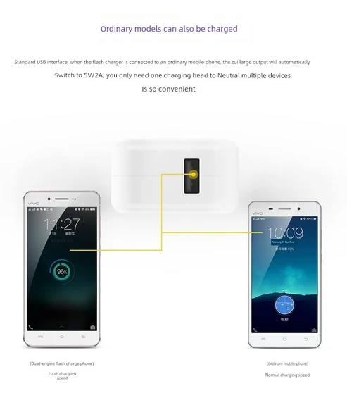 Vivo Y5s Hızlı Şarj Başlığı ve Kablosu - 1.5 Metre - 10