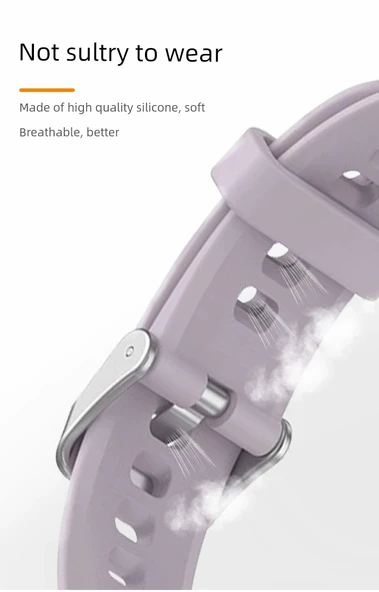 Huawei Fit Mini Uyumlu Silikon Saat Kordonu - Açık Pudra - 11