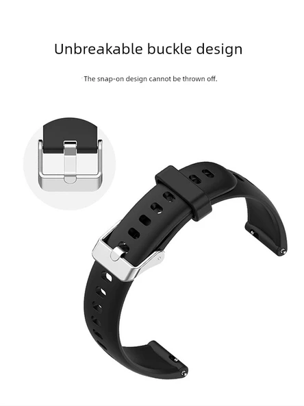 Huawei Fit Mini Uyumlu Silikon Saat Kordonu - Açık Pudra - 5