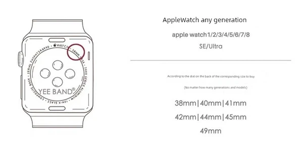Beyaz Mor Kedi Gözü Boncuklu Apple Watch Kordonu - S10 (42mm) - 7