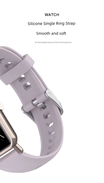 Huawei Fit Mini Uyumlu Silikon Saat Kordonu - Açık Pudra - 10