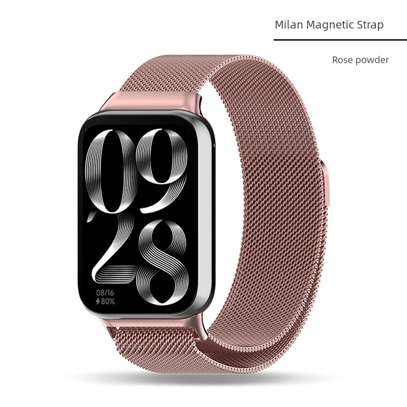 Red Rice Watch 5/4 Milanese Manyetik Metal Kordon - Gül Pembesi