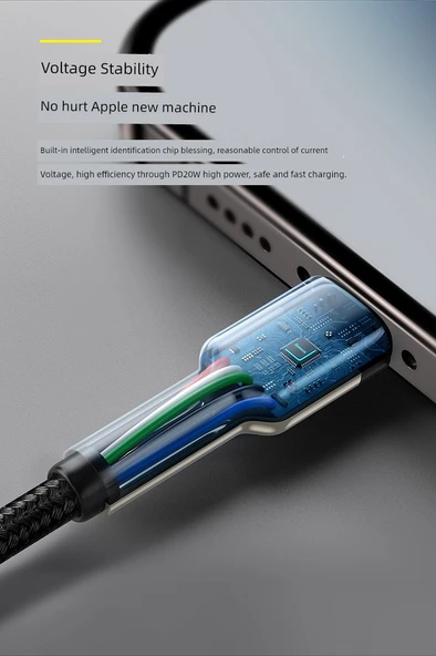 iPhone 8-14 için 2'li 25cm Beyaz Plastik USB Hızlı Şarj Kablosu - 10