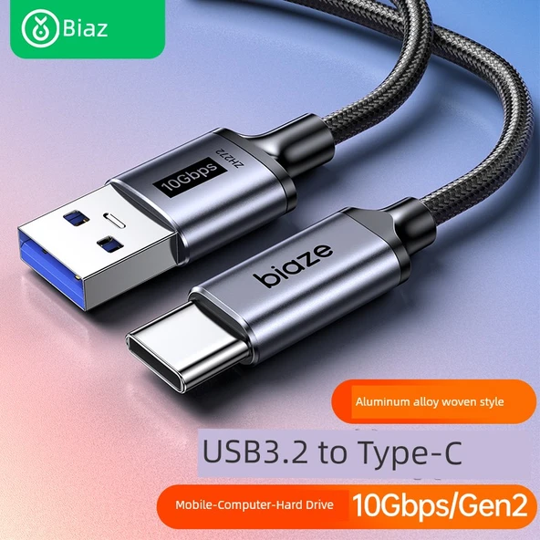 USB 3.2 - Type-C Data Kablosu - 0.5 Metre - Hızlı Şarj ve Veri Aktarımı