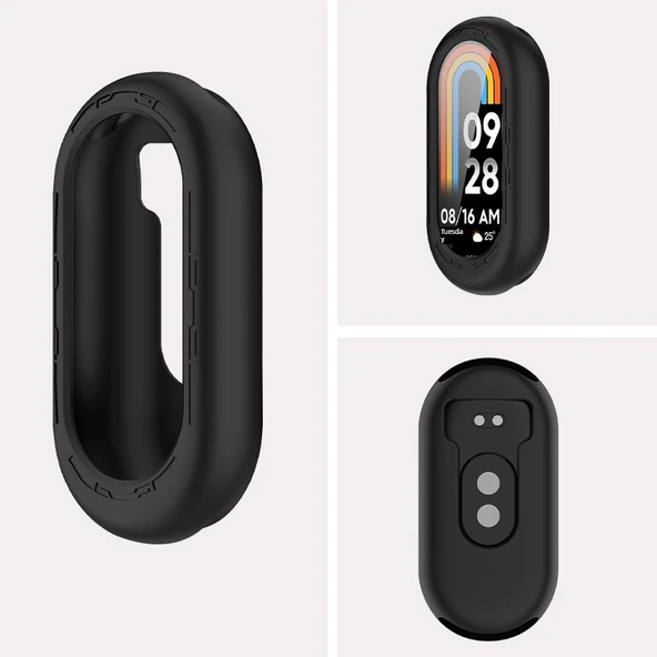 Xiaomi Mi Band 8/8NFC Silikon Kılıf - Beyaz - 5