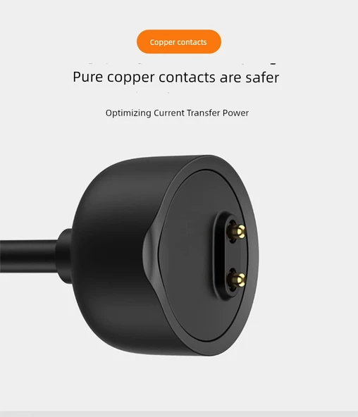 Xiaomi Bileklik 4 Siyah Şarj Kablosu + Şarj Başlığı - 11