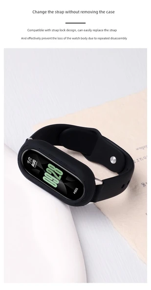 Xiaomi Mi Band 8/8NFC Silikon Kılıf - Beyaz - 11