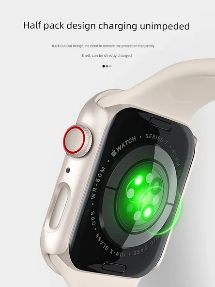 Apple Watch 10 46mm için Entegre Koruyucu Film Kılıf - Yıldız Işığı - 6