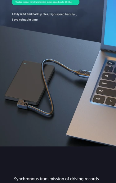 Mini USB Dirsekli Data Kablosu - 0.3m - Yukarı Bükümlü - 10