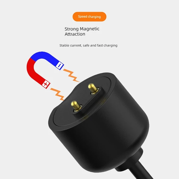 Xiaomi Bileklik 4 Siyah Şarj Kablosu + Şarj Başlığı - 6
