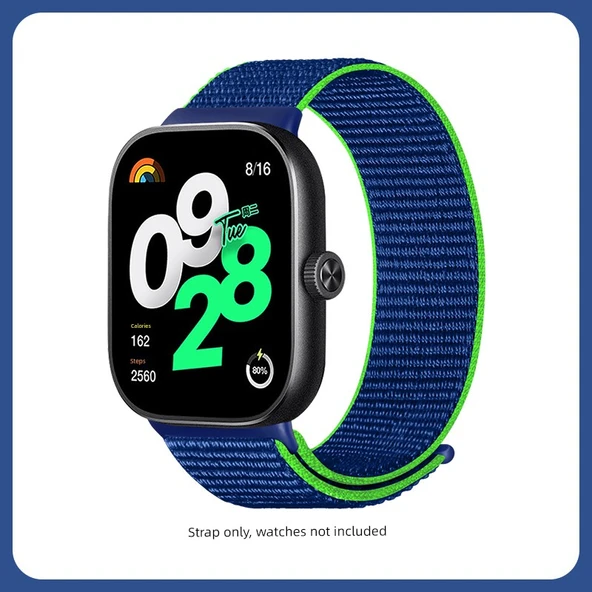Xiaomi Bracelet 8Pro/9Pro Uyumlu Limon Yeşili Naylon Örgü Kordon