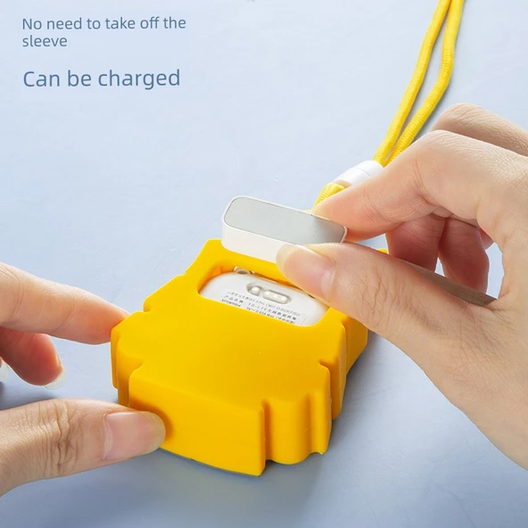 Çocuk Akıllı Saat Boyun Askısı Kılıfı - Gundam Siyah - Xiaoxun T5/YES3/X5/YES3pro - Resim 4