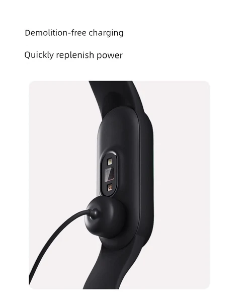 Xiaomi Bileklik 2 Siyah Şarj Kablosu + Şarj Başlığı - 8