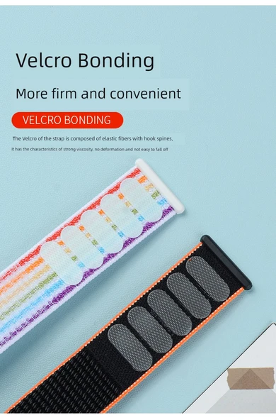 Xiaomi Bracelet 8Pro/9Pro Uyumlu Pembe Kum Naylon Örgü Kordon - 9