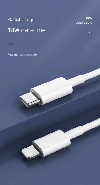 18W Çift Portlu USB-C PD3.0 Hızlı Şarj Aleti - İngiliz Standardı C-L Seti - 10