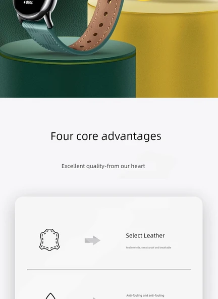 Xiaomi Mi Band 8/9 NFC Uyumlu Deri Kordon - Zeytin Yeşili + Siyah Bağlantı + Ekran Koruyucu - 8