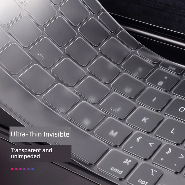 Touch ID'li Klavye [A2449] - Ultra Şeffaf Görünmez Film - 5