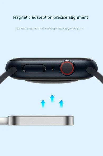 Apple Watch Hızlı Kablosuz Manyetik Şarj Başlığı - Metal Kasa USB - 10