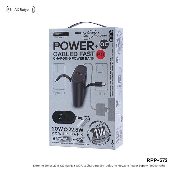 10000mAh Taşınabilir Hızlı Şarj Powerbank - Mavi - 10
