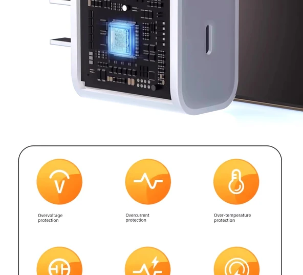 iPhone 16e için 30W USB-C PD Hızlı Şarj Aleti - 1.5 Metre Kablolu (2 Adet) - 10