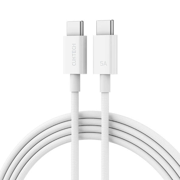 240W USB-C - USB-C Şarj ve Data Kablosu - 1.5 Metre - Beyaz