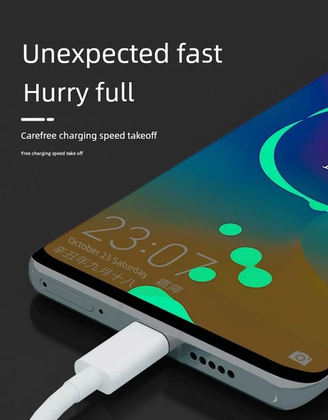 Micro USB Hızlı Şarj Data Kablosu - 2 Metre - Beyaz (2 Adet) - Resim 2