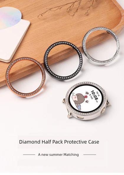 Huawei GT4 41mm Elmas Kaplama Şeffaf Akıllı Saat Kılıfı - 7